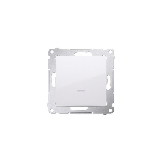 Łącznik schodowy z podświetleniem 16AX (bez piktogramu) Biały - DW6AL.01/X/11 Simon 54