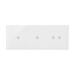 Panel dotykowy 3 moduły, 1 pole dotykowe + 1 pole dotykowe + 2 pola dotykowe poziome Biała perła Simon 54 Touch - DSTR3112/70