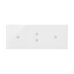 Panel dotykowy 3 moduły, 1 pole dotykowe + 2 pola dotykowe pionowe + 1 pole dotykowe Biała perła Simon 54 Touch - DSTR3131/70