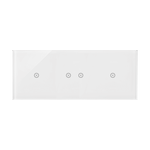Panel dotykowy 3 moduły, 1 pole dotykowe + 2 pola dotykowe poziome + 1 pole dotykowe Biała perła Simon 54 Touch - DSTR3121/70