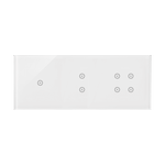 Panel dotykowy 3 moduły, 1 pole dotykowe + 2 pole dotykowe pionowe + 4 pola dotykowe Biała perła Simon 54 Touch - DSTR3134/70