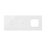 Panel dotykowy 3 moduły, 2 pola dotykowe pionowe + 1 pole dotykowe + 1 otwór na osprzęt Biała perła - DSTR3310/70 Simon 54 Touch