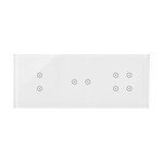 Panel dotykowy 3 moduły, 2 pola dotykowe pionowe + 2 pola dotykowe poziome + 4 pola dotykowe Biała perła Simon 54 Touch - DSTR3324/70