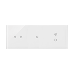 Panel dotykowy 3 moduły, 2 pola dotykowe poziome + 1 pole dotykowe + 2 pola dotykowe pionowe Biała perła - DSTR3213/70 Simon 54 Touch