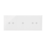 Panel dotykowy 3 moduły, 2 pola dotykowe poziome + 1 pole dotykowe + 2 pola dotykowe poziome Biała perła Simon 54 Touch - DSTR3212/70