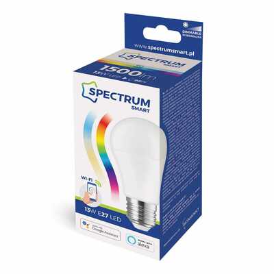 Żarówka LED Wi-Fi ściemnialna 13W E27 RGBW CCT DIMM Spectrum SMART - WOJ+14473