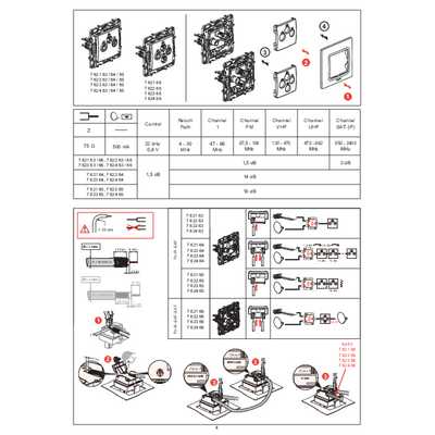 Gniazdo antenowe R-TV-SAT-SAT końcowe Aluminium Legrand Niloe Selection - 762166