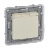 Gniazdo bryzgoszczelne IP44 z przesłonami (zaciski śrubowe) Kremowy Legrand Niloe - 764637