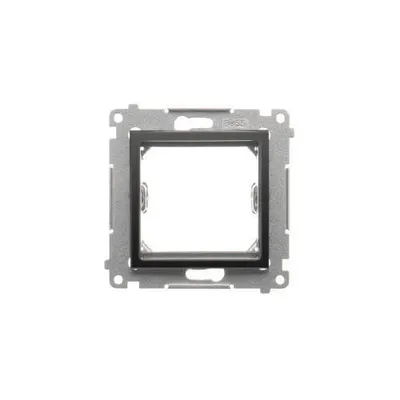 Adapter (przejściówka) na osprzęt standardu 45x45 mm, czarny mat, seria Simon 54, model DA45.01/49.