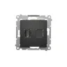 Gniazdo HDMI pojedyncze Czarny mat Simon 54 - DGHDMI.01/49, producent Kontakt-Simon. Gniazdo naścienne z jednym portem HDMI.