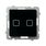 Przycisk dotykowy zwierny podwójny Czarne Szkło Sonata Touch - ŁPD-18RS/m/32