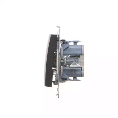 Łącznik schodowy z podświetleniem LED 10AX Czarny mat - DW6L.01/49 Simon 54