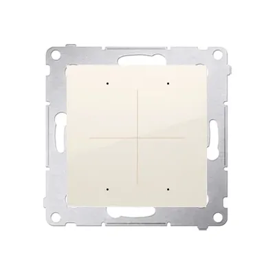 Nadajnik bateryjny CONTROL B WiFi Kremowy Kontakt-Simon Simon 54 GO - DENB1W.01/41 z metalowym mocowaniem.