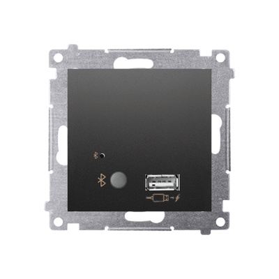 Odbiornik Bluetooth z ładowarką USB Czarny mat - D7501385.01/49 Simon 54