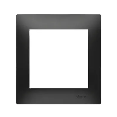 Ramka pojedyncza Gips Czarny mat Simon 54 Premium - DRK1/49, producent Kontakt-Simon. Elegancka, matowa ramka na pojedynczy element.