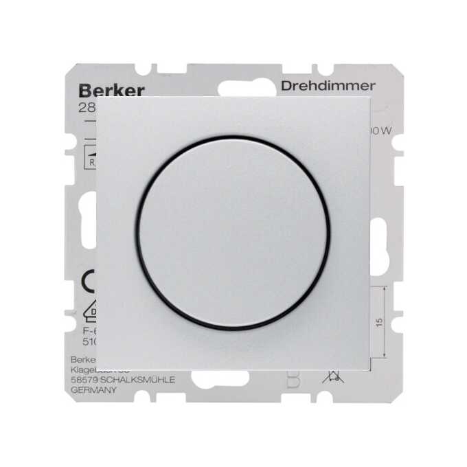 Roszerzenie ściemniacza LED komfort do układu schodowego Alu mat Berker B.3/B.7