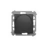 Ściemniacz naciskowo-obrotowy 20-500W Czarny mat - DS9T.01/49 Simon 54