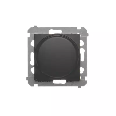 Ściemniacz obrotowy LED dwubiegunowy (instalacja 3 lub 4-przewodowa) Czarny mat - DS9L2.01/49 Simon 54