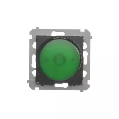 Sygnalizator świetlny LED - światło zielone Czarny mat - DSS3.01/49 Simon 54