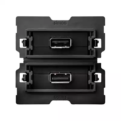Gniazdo USB podwójne 2.0 typ A (mechanizm) Simon 100 - 10000562-039