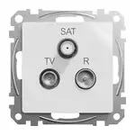 Gniazdo antenowe R-TV-SAT końcowe Biały Schneider Sedna Design&amp;Elements - SDD111481