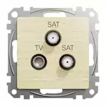 Gniazdo antenowe TV-SAT-SAT końcowe Brzoza Schneider Sedna Elements - SDD180481S