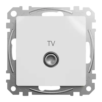 Gniazdo antenowe TV przelotowe (10dB) Biały Schneider Sedna Design&amp;Elements - SDD111478