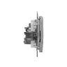 Gniazdo antenowe TV przelotowe (10dB) Srebrne Aluminium Schneider Sedna Design&amp;Elements - SDD113478
