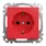 Gniazdo pojedyncze Schuko z przesłonami Czerwony Schneider Sedna DesignElements - SDD115021