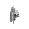Łącznik jednobiegunowy IP44 Srebrne Aluminium Schneider Sedna Design&amp;Elements - SDD213101