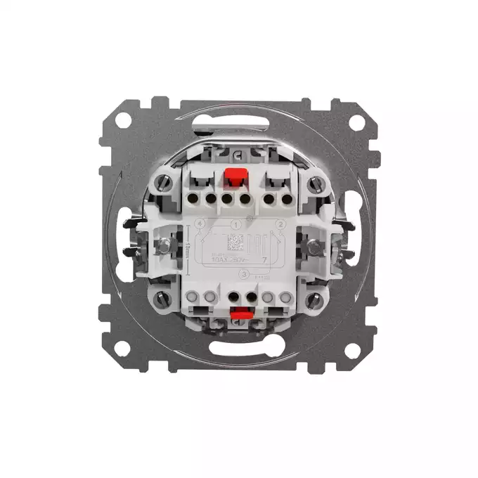 Łącznik krzyżowy z podświetleniem Srebrne Aluminium Schneider Sedna Design&amp;Elements - SDD113107L