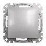Łącznik schodowy Schneider Sedna Design&amp;Elements SDD113106, 10AX, wykończenie ze szczotkowanego aluminium, z mechanizmem.