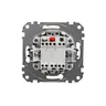 Mechanizm łącznika schodowego 10AX 250V Schneider Electric Sedna Design&amp;Elements z widocznymi zaciskami i oznaczeniami.