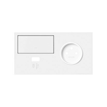 Panel podwójny gniazdo pojedyncze + 1 klawisz + ładowarka USB (prawa strona) Biały mat Simon 100 - 10020224-230