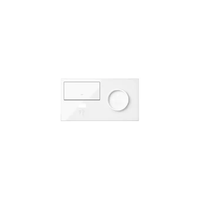 Panel podwójny gniazdo pojedyncze + 1 klawisz + ładowarka USB (prawa strona) Biały połysk Simon 100 - 10020224-130