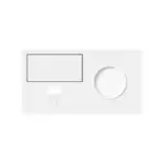 Panel podwójny gniazdo pojedyncze + ściemniacz + ładowarka USB (prawa strona) Biały mat Simon 100 - 10020227-230