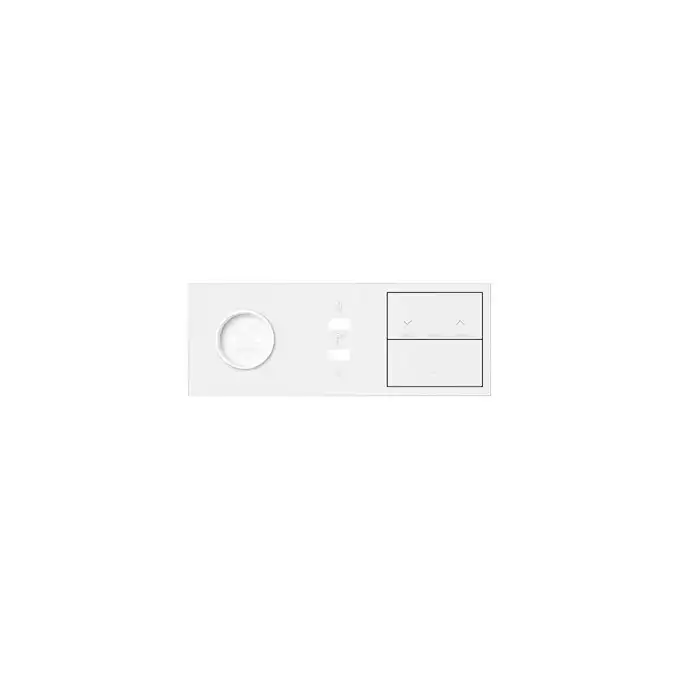 Panel potrójny gniazdo pojedyncze + ładowarka 2xUSB + przycisk żaluzjowy + 1 klawisz Biały mat Simon 100 - 10020319-230