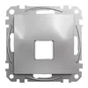 Płytka centralna pojedyncza pod wkład Keystone Srebrne Aluminium Schneider Sedna Design&amp;Elements - SDD113421