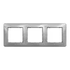 Ramka potrójna Srebrne Aluminium Schneider Sedna Design - SDD313803