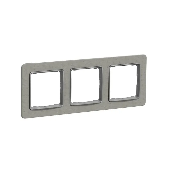 Potrójna ramka na gniazda Schneider Electric Sedna Elements w kolorze betonowym, model SDD390803.
