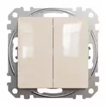 Przycisk podwójny zwierny Beżowy Schneider Sedna Design&amp;Elements - SDD112118