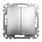 Przycisk podwójny zwierny Szczotkowane Aluminium Schneider Sedna Elements - SDD170118