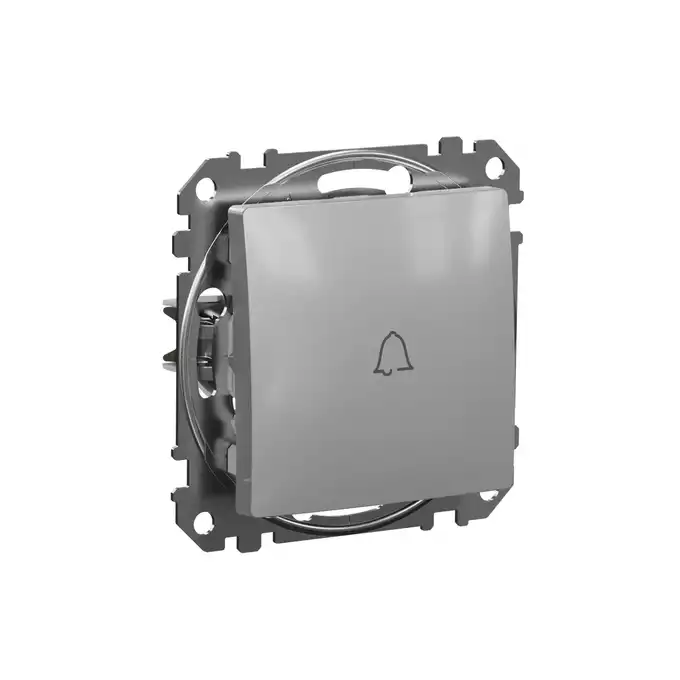 Przycisk zwierny dzwonek Srebrne Aluminium Schneider Sedna Design&amp;Elements - SDD113131