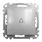 Przycisk zwierny "dzwonek" Srebrne Aluminium Schneider Sedna DesignElements - SDD113131