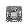 Przycisk zwierny dzwonek z podświetleniem Srebrne Aluminium Schneider Sedna Design&amp;Elements - SDD113131L
