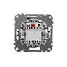 Przycisk zwierny z etykietą i podświetleniem 12V Czarny Antracyt Schneider Sedna Design&amp;Elements - SDD114143L