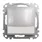 Przycisk zwierny z etykietą i podświetleniem 12V Srebrne Aluminium Schneider Sedna DesignElements - SDD113143L