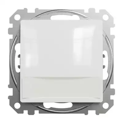 Przycisk zwierny z etykietą i podświetleniem Biały Schneider Sedna Design&amp;Elements - SDD111133L