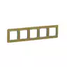Ramka pięciokrotna Szczotkowane Złoto Schneider Sedna Elements - SDD371805