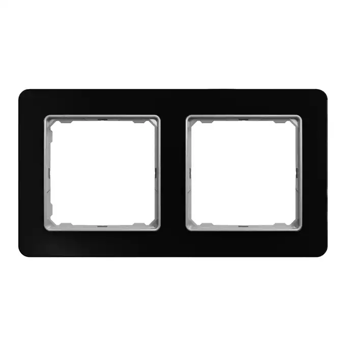 Ramka podwójna Szkło Czarne Schneider Sedna Elements - SDD361802